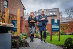 As well as meeting with the first resident, the Deputy Mayor was given a tour of the new Ironbridge community