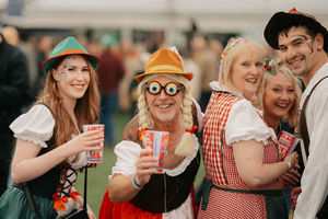 Eyes on the fancy dress prize at Shropshire Oktoberfest. Picture: Bright G