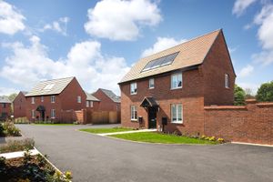 A typical street scenes at Hughes Meadow in Lawley