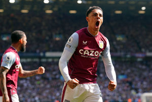Aston Villa's Jacob Ramsey celebrates scoring their side's first goal of the game