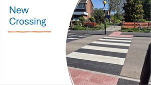 The work includes a new crossing.