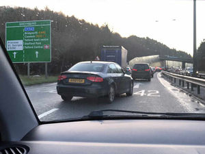 Supporting image for story: Rush hour traffic delays on Telford's A442 after crash - with video