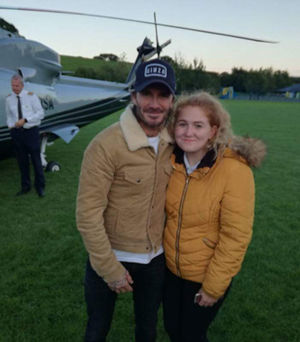 Getting up close with David Beckham