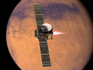 Supporting image for story: Mars yields a new mystery: Where has all the methane gone?