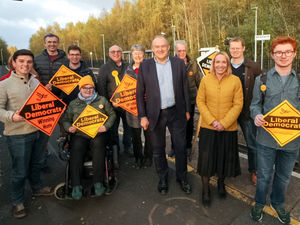 Supporting image for story: Lib Dem leader visits Shropshire as by-election campaigning begins