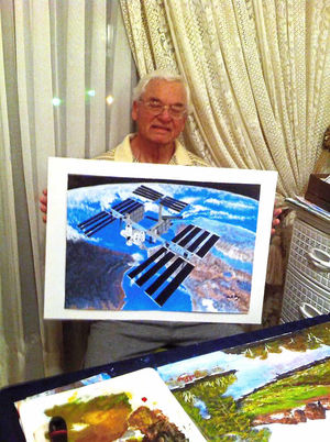 Walter was over the moon to receive a tweet from Tim Peake