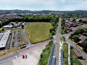 Supporting image for story: Part of busy road to close as bridge for Wednesbury to Brierley Hill Metro route installed