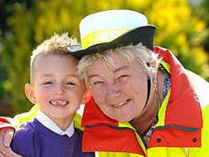 Supporting image for story: Pupil's life saved by lollipop lady