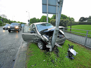 Supporting image for story: Car abandoned after Coseley smash
