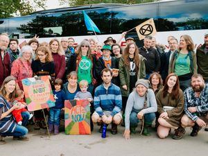 Supporting image for story: Hundreds of Shropshire campaigners join up with Extinction Rebellion protestors from across the country