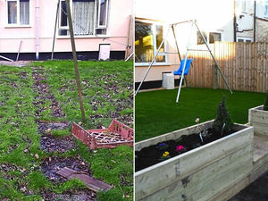 Supporting image for story: PICTURES: Revamped garden perfect for Walsall's Charlie