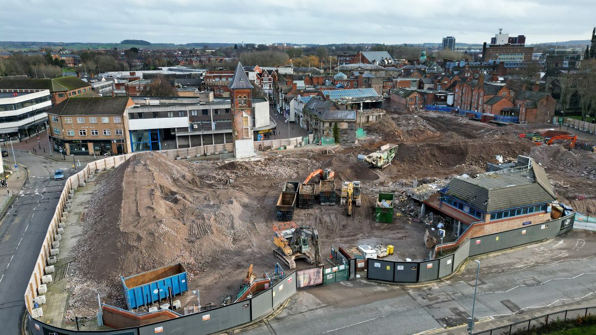 Blueprint for transformation of Stafford town centre revealed after demolition work completed