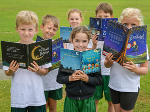 Supporting image for story: Market Drayton school kids get star treatment with book donation