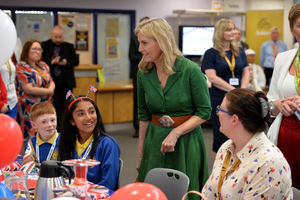 The Duchess meets youngsters attending the Big Lunch