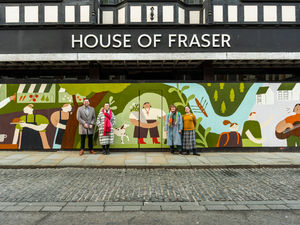 Supporting image for story: New mural brightens up the centre of Shrewsbury