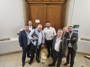 The Dudley Independent Group after they walked out of a full meeting of Dudley Council on April 28. Picture Dudley Independent Group free for LDRS use
