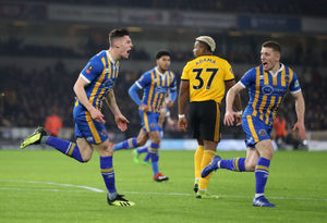 Shrewsbury Town's James Bolton celebrates