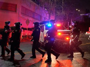 Supporting image for story: US immigration agents wound two people in Oregon shooting