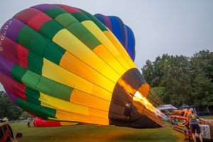 Oswestry's Balloon Festival returned over the weekend. Picture: Graham Mitchell.