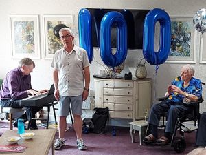 Supporting image for story: Rotary club member celebrates 100th birthday and becomes groups first centenarian