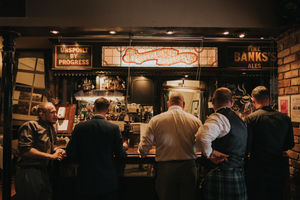 The bar was one of the most iconic areas of the venue, sporting an antique look