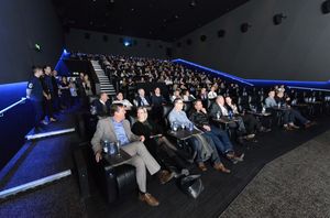 Guests take their seats for the first film showing