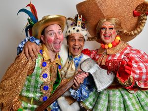 Supporting image for story: 'What time is it? It's panto time!': Chico gets into character ahead of Stourbridge panto