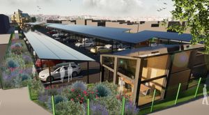 An artist\'s impression of the proposed car park on the land next to Wickes, Stafford Road, Wolverhampton. Pic: Tomato Energy/MZ Architecture. Permission for reuse for all LDRS partners.