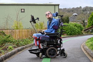 Jack Wells, 21, relies on a computer system that he operates with his eyes in order to communicate, similar to the system used by the late Professor Stephen Hawking (Photo: SWNS).