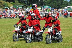 The Imps Motor Cycle Display Team perform