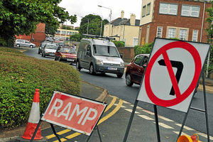 Roadworks causing jams in Wellington