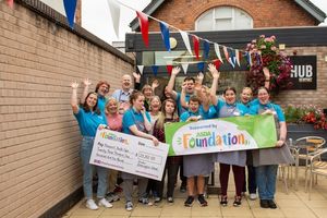 The team at The Hub in Newport have been given a grant of £23,202 by the supermarket giant. Photo: Asda