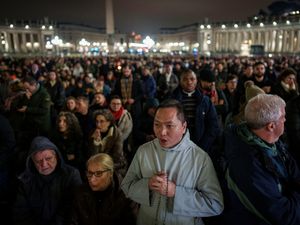 Supporting image for story: Pope Francis takes meeting in hospital over candidates for sainthood