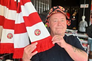 Saddlers fan Keith Tuckley. Photo: Steve Leath