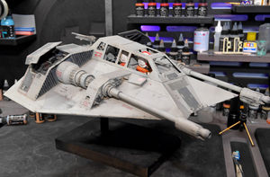 A Rebel Alliance Snowspeeder model