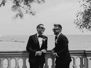 Supporting image for story: Scott Mills marries partner Sam Vaughan in Spanish ceremony