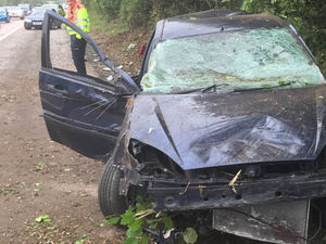 Supporting image for story: Driver arrested after crash on M54