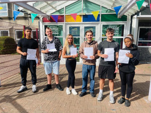 Students at Ormiston Forge Academy collected their post-16 results this morning.