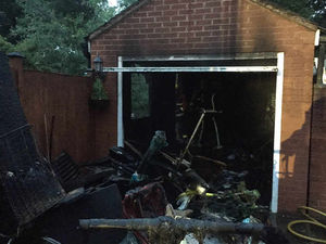 Supporting image for story: Garage left gutted after tumble dryer blaze at West Bromwich home