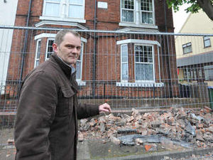 Supporting image for story: Wednesbury family flees as roof collapses