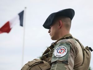 Supporting image for story: Attacker stabs and wounds French soldier patrolling Paris ahead of Olympics