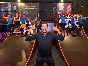 Supporting image for story: Walsall's 'unbelievable' Ninja Warrior park opened by Chris Kamara