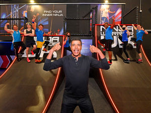 Supporting image for story: Walsall's 'unbelievable' Ninja Warrior park opened by Chris Kamara