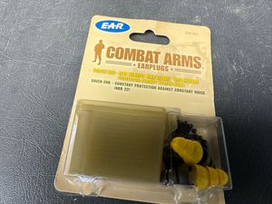 3M combat earplugs in their packaging