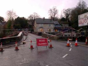 Supporting image for story: Ludlow's Ludford Bridge closes after masonry fall