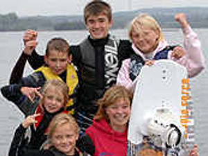 Supporting image for story: Wakeboarders riding wave of good wishes