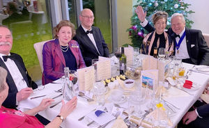 Some of the diners including, right, chairman Graham Wynn and his wife Jenny, Vice Lord Lieutenant of Shropshire.