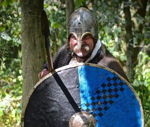 One of the Age of Penda Saxon re-enactors that will be at the history fair