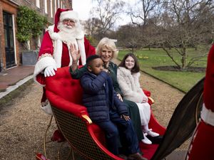 Supporting image for story: Camilla joins youngsters in Queen Victoria’s former sled at Clarence House party