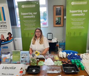 Angela James Eco Officer for Veolia promoting EnviroGrant.